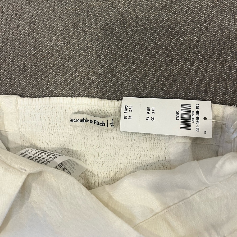 Abercrombie & Fitch White Linen Skirt Set - Picture 6 of 6